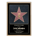 Personlig Walk of Fame-sertifikat med ramme Personlig Walk of Fame-sertifikat med ramme
