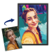 Portrett i pop art stil WPAP basert på et bilde Portrett i pop art stil WPAP basert på et bilde