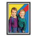 Popkunst-tegneseriestil portrett etter et fotografi Popkunst-tegneseriestil portrett etter et fotografi