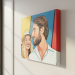 Popkunst-tegneseriestil portrett etter et fotografi Popkunst-tegneseriestil portrett etter et fotografi