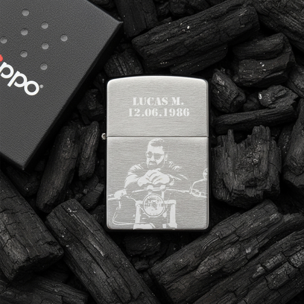 Zippo&reg; som kan tilpasses med bilde