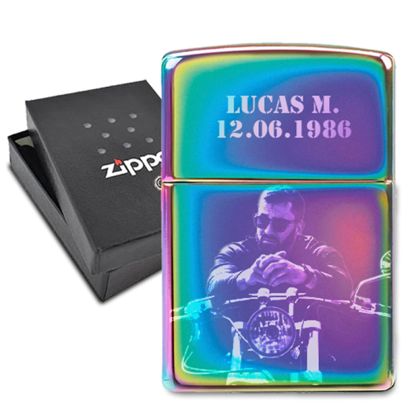 Zippo&reg; som kan tilpasses med bilde