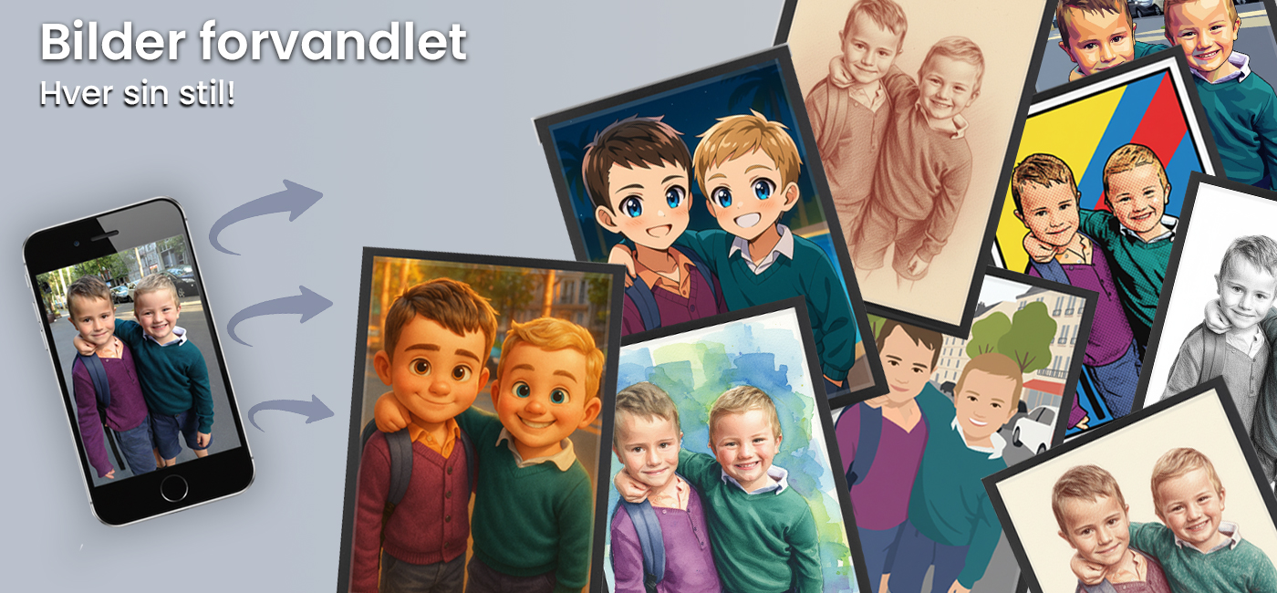 Bilder forvandlet
